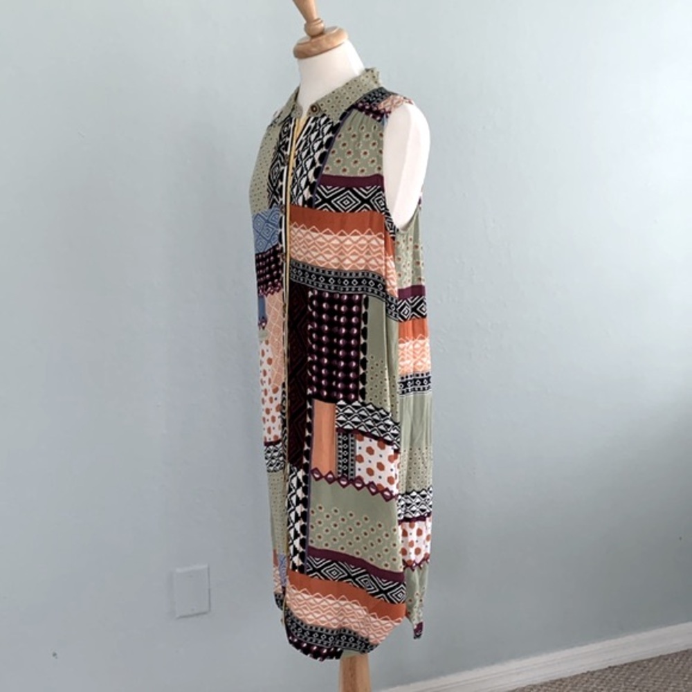 Anthropologie Patchwork Print Everyday Shirt Dress - image 8